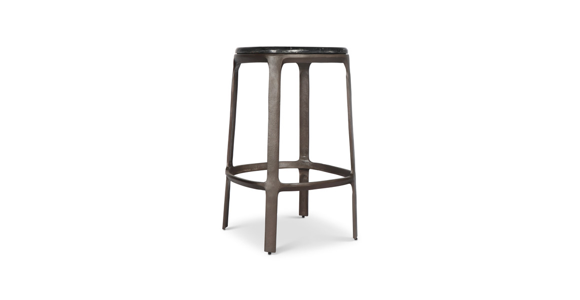 Wooster Marble Contemporary Counter Stool