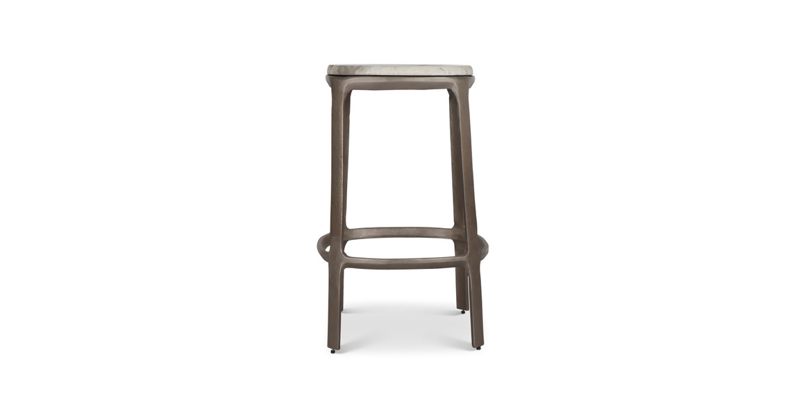 Wooster Marble Contemporary Counter Stool