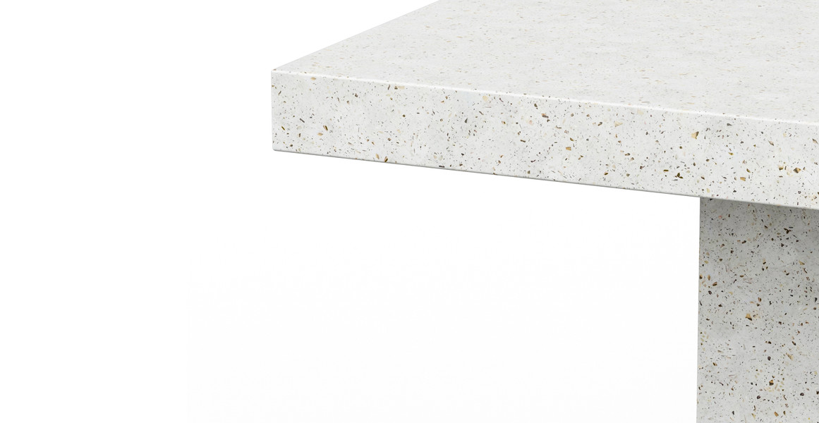 Fulton Brutalist 59" Square Bar Height Concrete Dining Table