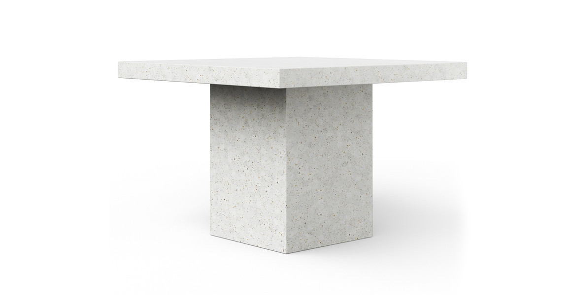 Fulton Brutalist 59" Square Bar Height Concrete Dining Table