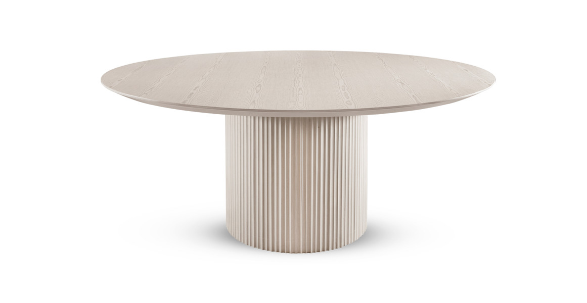 Portside Modern 71" Round Wood Dining Table