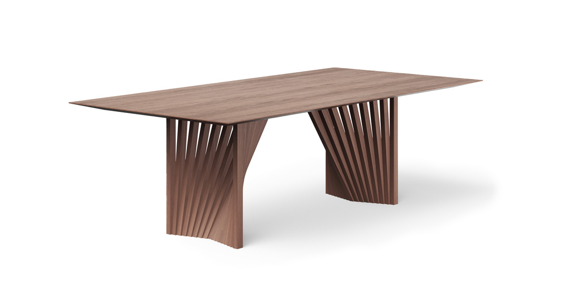 Essex Modern Wooden Top Dining Table