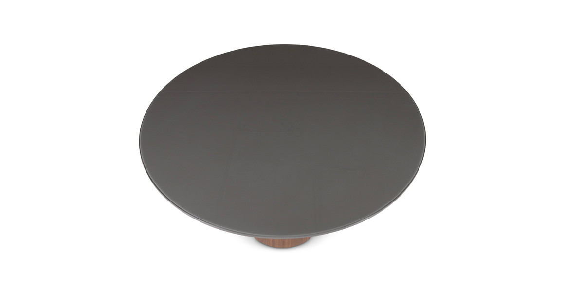 Japandi Glass Top Round Dining Table
