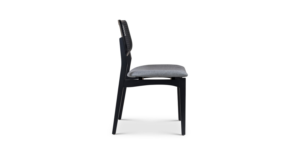 Baxter Mid Century Rattan Cane Side Chair