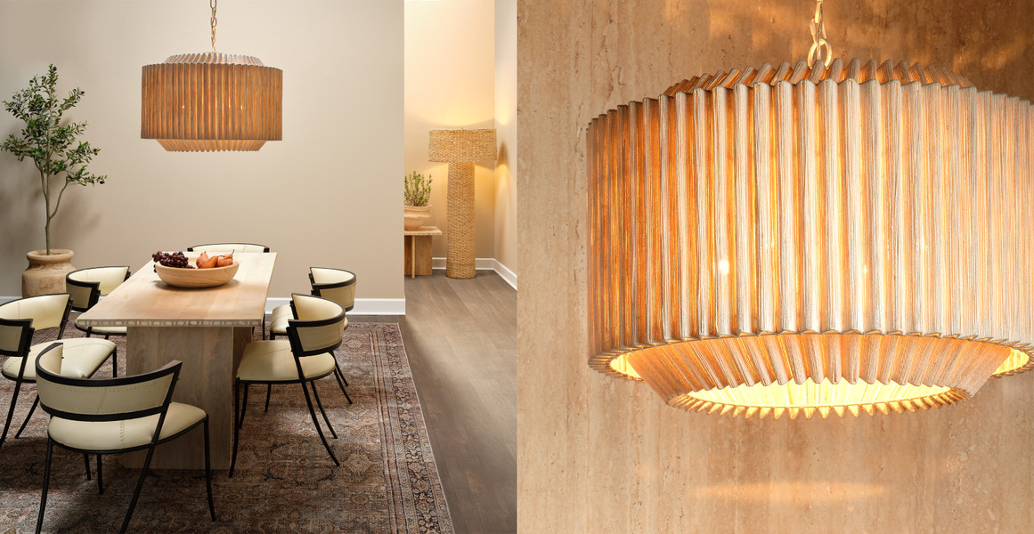 Lyra Jute 4-Light Chandelier