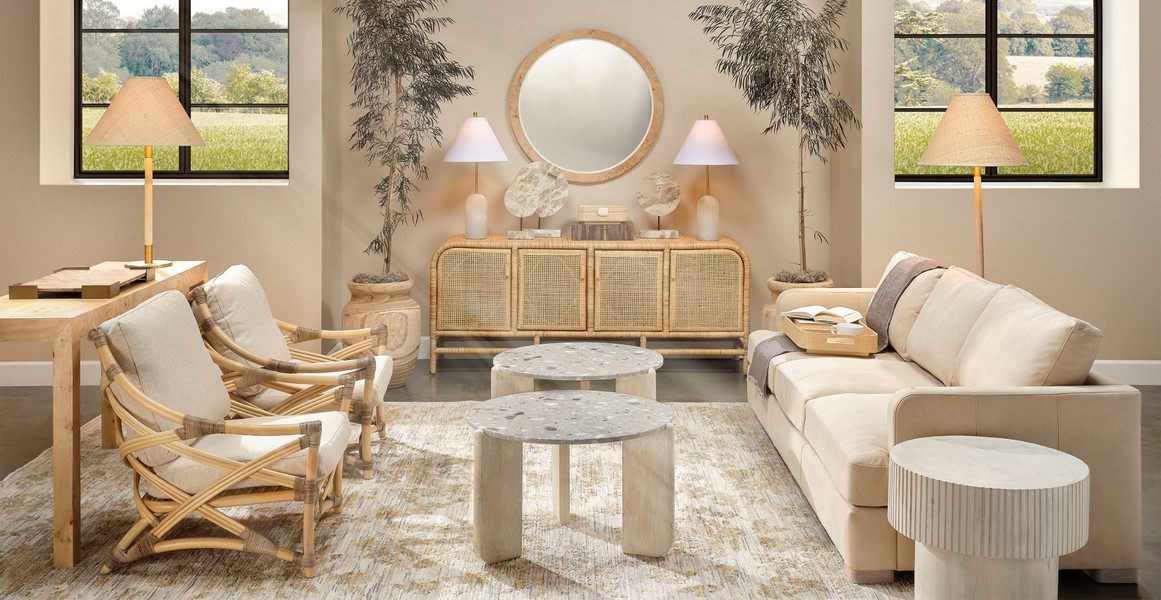 Kyra Mango Wood Round Side Table