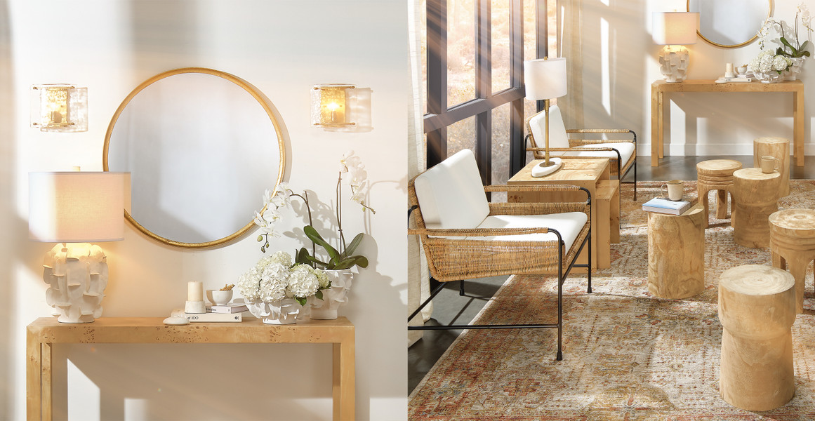 Elara Ceramic Table Lamp with Linen Shade