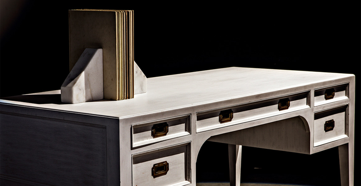 Bianco Crown Natural Marble Slide Bookends