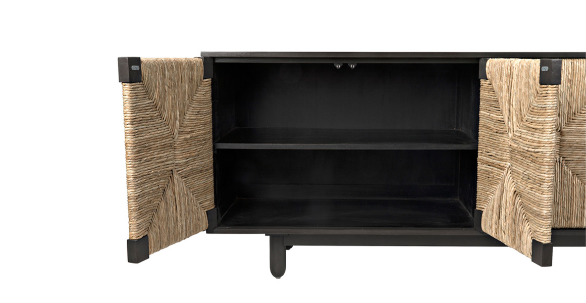 Rush Seagrass Pale Brook 4 Door Sideboard