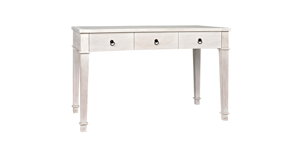 White Wash Curba Desk