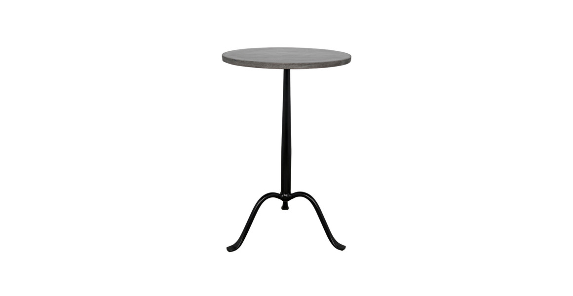 Cosmopolitan Iron and Marble Side Table