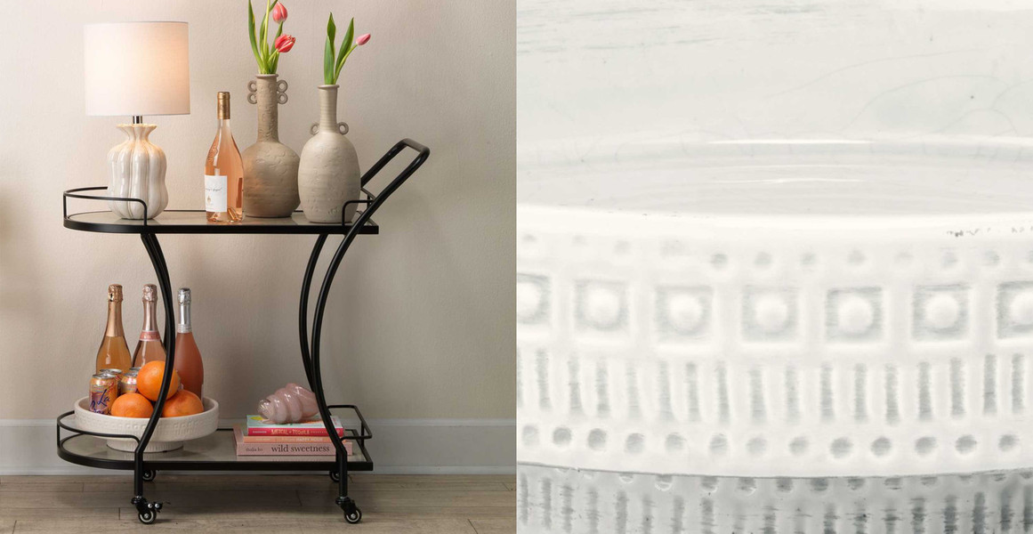 Coastal Ceramic White Pedestal