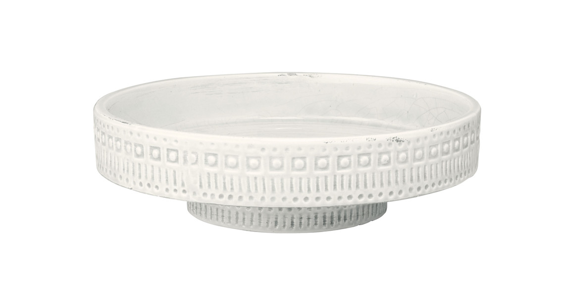 Coastal Ceramic White Pedestal