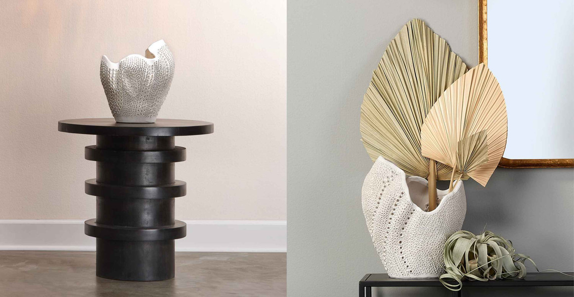 Coastal Traditional Porcelain Vase