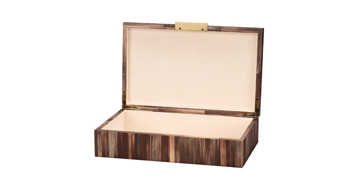 Glamour Traditional Straw MDF Marquetry Box