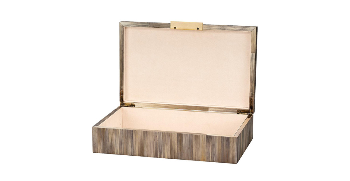 Glamour Traditional Straw MDF Marquetry Box