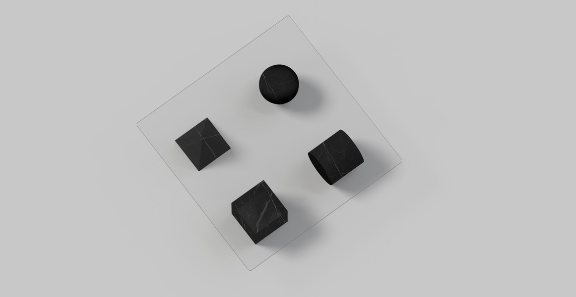 Metafora Postmodern Sculptural Glass Coffee Table - FINAL SALE