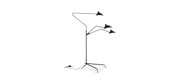 Serge Mouille Three-Arm Floor Lamp