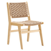 Saoirse Woven Rope Wood Dining Side Chair - Set of 2