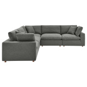 Commix EEI-3359 Down Filled Overstuffed 5-Piece Sectional Sofa