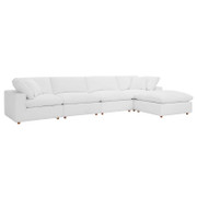 Commix EEI-3358 Down Filled Overstuffed 5 Piece Sectional Sofa Set