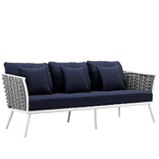 Stance EEI-3168 6-Piece Outdoor Patio Aluminum Sectional Sofa Set 