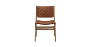 Saoirse Faux Leather Wood Dining Side Chair - Set of 2