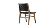 Saoirse Faux Leather Wood Dining Side Chair - Set of 2