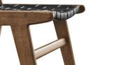 Saoirse Faux Leather Wood Dining Side Chair - Set of 2