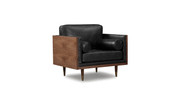 Woodrowy Skandi Arm Chair Aniline Leather