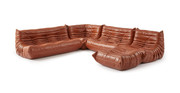 Michel Ducaroy Modular Leather Sofa Set | Configuration E