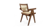 Pierre Jeanneret Rattan Teak Armchair