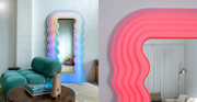 Ettore Sottsass Wavy LED Ultra Mirror