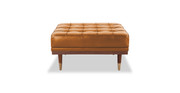 Woodrowy 33" Box Leather Ottoman