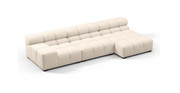 Tufted Sectional Sofa - Right Chaise