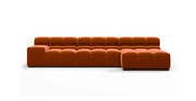 Tufted Sectional Sofa - Right Chaise