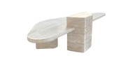 Roman Travertine Puzzle Coffee Table