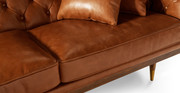 Woodrowy Neo 99" Leather Sofa Sectional Left