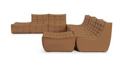 Sienna Premium Aniline Leather Sofa | Configuration C
