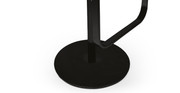 Lem Piston Italian Leather Adjustable Barstool - Black Base