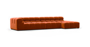 Tufted Sectional Sofa - Large Right Chaise