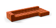 Tufted Sectional Sofa - Large Right Chaise