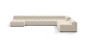 Tufted Sectional Sofa - Extra Large Right Corner