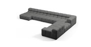 Tufted Sectional Sofa - Extra Large Right Corner