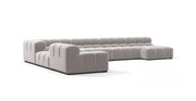 Tufted Sectional Sofa - Extra Large Left Corner