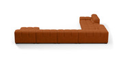 Tufted Sectional Sofa - Extra Large Left Corner