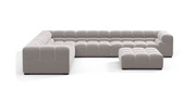 Tufted Sectional Sofa - Large Left Corner