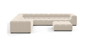 Tufted Sectional Sofa - Large Left Corner