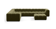 Tufted Sectional Sofa - Large Left Corner