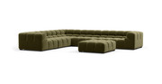 Tufted Sectional Sofa - Large Left Corner